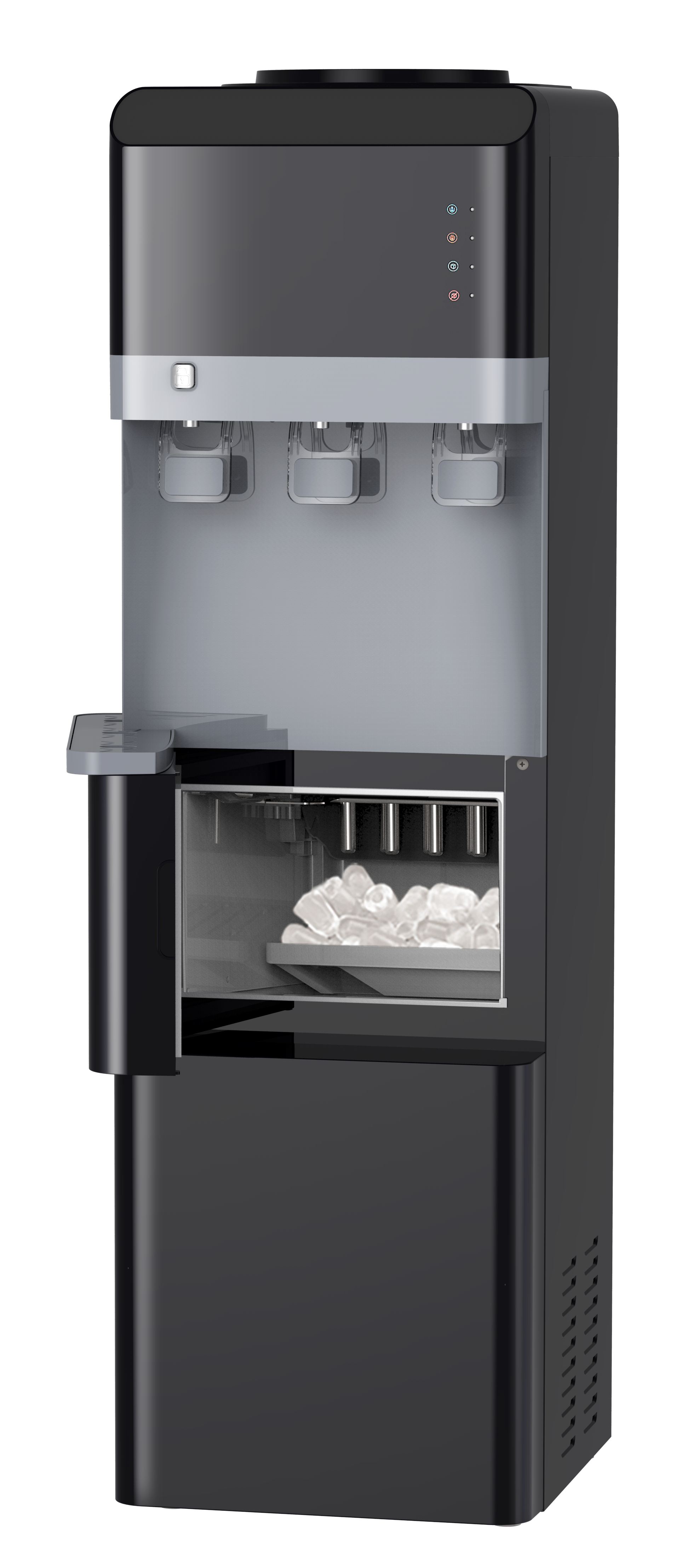 SH-582 براد ماء 3 حنفيات كبير صانعة ثلج لون اسود